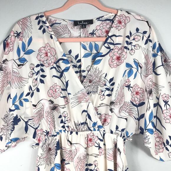 Lulus Flower and Glory Cream Floral Print Mini Dress - Picture 5 of 12